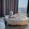 Multifunctional Baby Pvc Inflatable Baby Bathtub Chair Cute Bear Foldable Baby Tub Summer Infant Bathing Stool Swimming Pool