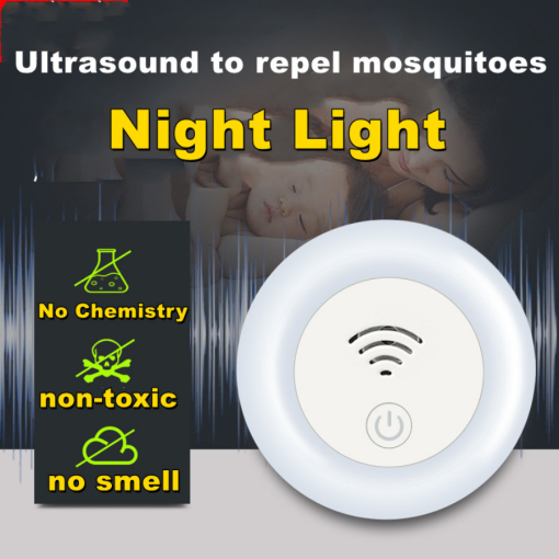 Night Light Household Ultrasonic Mosquito Repellent Indoor For Mother And Baby Intelligent Frequency Conversion Insect Repellent