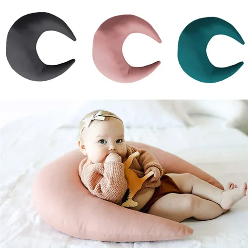 Nursing Pillow Decorative Newborn Prop Photography Cushion Pregnant Cushion Sleep Moon Shape Multifunction Breastfeeding Pillow