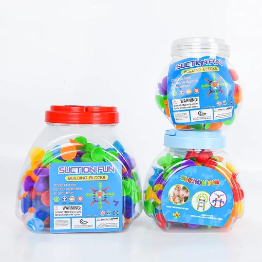 Pop Darts Suction Cup Toys Soft Silicone Building Blocks Construction Diy Sucker Darts Bath Sensory Toy For Toddlers Kids