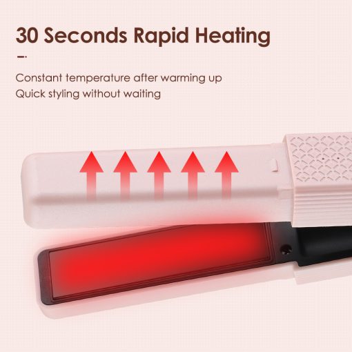 Styling Hair Straightener Combs Hair Curler 2 In 1 Comb Professional Multifunctional 30S Fast Heating Anti-Scald Styler Tool