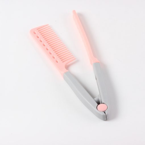 V Clip Hair Comb Straightener Curler Straightening Brush Wet Dry Messy Straight Styler Curly Hair Artifact Styling Tools