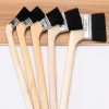 Wooden Paint Brushes Long Handle Elbow For Wall Painting Bbq Oil Cleaning Dust Removal Machine Metal Chips Clear Hand Tool