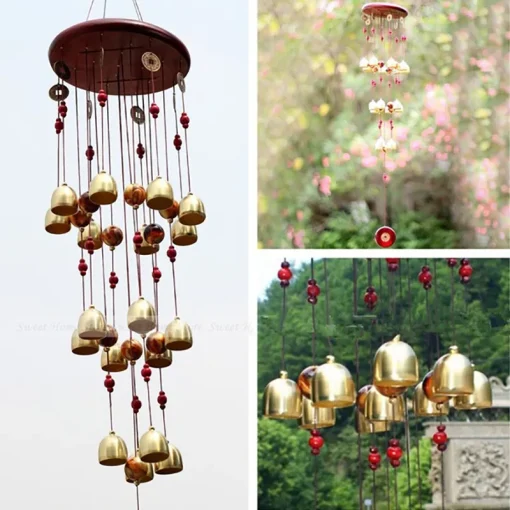 1Pc Large Wind Chime Tubes Bells Metal Church Bell Ornament Supply For Yard Garden Home Door Casement Outdoor / Indoor Decor