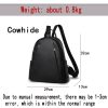 2023 Cowhide Black Backpack High-Capacity Ladies Year Women'S Bags School Travel Bag Fashion For Girls Luxury Backpacks