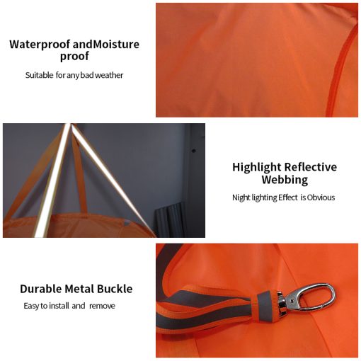 60/80/100Cm Windsock Outdoor Wind Direction Measurement Reflective Belt Rip-Stop Weather Vane Airport Garden Farm Outdoor Decor