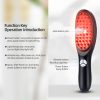 Ckeyin Sonic Vibration Scalp Massager Light Therapy Head Massage Comb Anti Hair Loss Anion Spray Hair Growth Brush Stress Relief