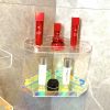 Colour Invisible Acrylic Floating Shelves Wall Mounted Bookshelf Corner Display Shelf Storage Rack For Room Bathroom Kitchen