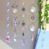 Crystal Suncatcher Light Catcher Heart Crystal Pendant Window Wind Chime Rainbow Chaser Hanging Drop Home Windchime Garden Decor