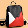 Fashion Women Backpacks Leather Rucksack Female School Book Bag Female Shoulder Bags For Teenage Girls Outdoor Travel Bag