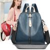 Fashion Backpack Women Soft Leather Backpack Female White High Quality Travel Back Pack School Backpacks For Girls Sac A Dos