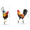 Garden Rooster Decor Outdoor Backyard Decoration Chicken Figurine Weatherproof Hen Figurine For Patio Hens For The Garden
