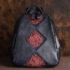 Retro Embossed Floral Backpack For Women Genuine Cowhide Leather Fashion Women Bag Solid Color Muti-Function Backpacks