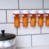 Holds 5-20 Jars Spice Gripper Clip Strips Spice Bottle Rack Kitchen Storage Wall Mount Ingredient Clip Cabinet Organizer Holder