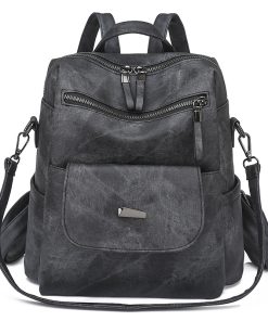 Fashion Women Ladies Pu Leather Rucksack Travel Shoulder Bag Ladies Anti-Theft Backpack Bags Casual Backpack Mochila