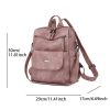 Fashion Women Ladies Pu Leather Rucksack Travel Shoulder Bag Ladies Anti-Theft Backpack Bags Casual Backpack Mochila