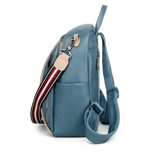 Women'S Backpack 2023 Fashion All-Match High-Quality Soft Leather Anti-Theft Leisure Travel Large-Capacity School Bag