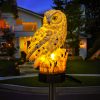 Led Solar Garden Owl Lights Waterproof Animal Outdoor Decor Solar Lawn Stake Lamp For Yard Pathway Patio