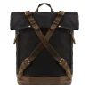 Male Backpacks Vintage Canvas Leather For Men Waterproof Rucksacks Large Waxed Mountaineering Travel Pack