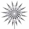 Unique And Magical Metal Windmill 3D Wind Powered Kinetic Sculpture Lawn Metal Wind Solar Spinners Yard And Garden Decor