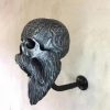 Skull Helmets Holder Wall Mount Motorcycle Skull Helmets Holder Wall Mounted Hanger Resin Crafts Decorative Skull Helmets Holder