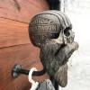 Skull Helmets Holder Wall Mount Motorcycle Skull Helmets Holder Wall Mounted Hanger Resin Crafts Decorative Skull Helmets Holder