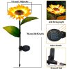 Solar Sunflowers Outside Garden Lawn Light Ip65 Waterproof Solar Flowers Pathway Light For Patio Yard Wedding Holiday Decoration