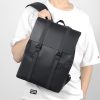 Vintage Waterproof Backpacks Men Pu Leather Travel Backpack Large Capacity Students School Books Laptop Backpack Bags For Men