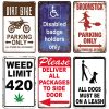 Warning Poster Danger Vintage Tin Signs Beware Of Animal No Parking No Trespassing Metal Plate Plaque Garden Home Wall Decor