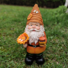 White Beard Dwarf Statue Elf Gnome Figurine Resin Home Crafts Sunflower Room Decor Creative Patio Garden Decoration Outdoor