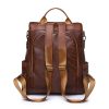 Women Backpack Designer High Quality Soft Leather Simple Fashion Backpack Large Capacity Antitheft Shoulder Bags Travel Backpack