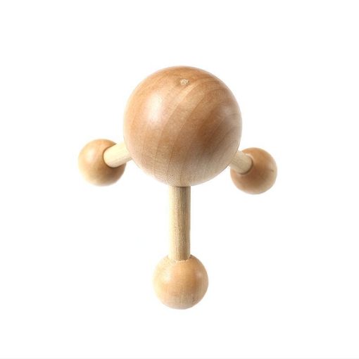 Wooden Head Scalp Massager Neck Back Massage Roller Octopus Claws Relax Spa Hair Care For Hair Growth Stress Relief Rest