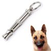 1Pcs Stainless Steel Ultrasonic Dog Conditioning Supplies Anti Barking Adjustable Pitch To Control Professional Training Whistle