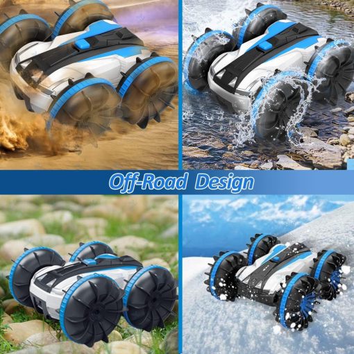 2.4G Amphibious Stunt Remote Control Vehicle Double Sided Tumbling Climbing Rc Stunt Car Children'S Electric Toy Christmas Gifts