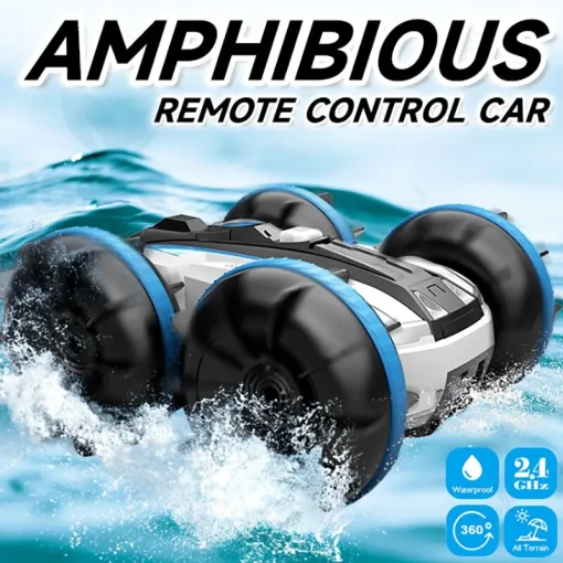 2.4G Amphibious Stunt Remote Control Vehicle Double Sided Tumbling Climbing Rc Stunt Car Children'S Electric Toy Christmas Gifts