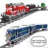 Classic City Train Rail High-Tech Battery Powered Electric High-Speed Railway Building Blocks Bricks Toys For Kid Leduo