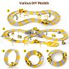 334 Pieces Construction Race Tracks For Kids Toys Magic Rail Car Flexible Track Playset Create Engineering Road Gifts For Boys