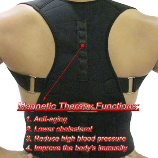 Back Posture Corrector Adjustable Magnetic Shoulder Corrective Therapy Corset Brace Belt Lumbar Support Straight