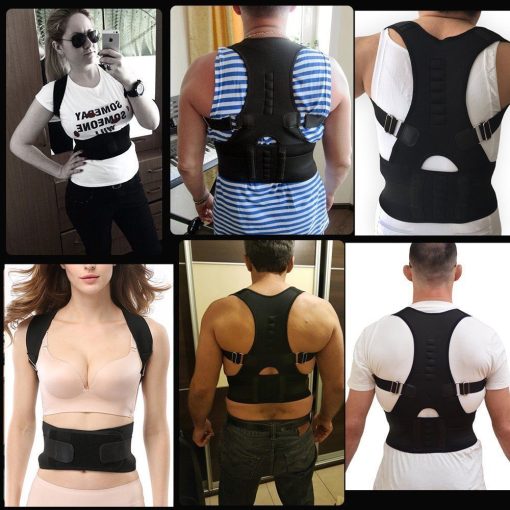 Back Posture Corrector Adjustable Magnetic Shoulder Corrective Therapy Corset Brace Belt Lumbar Support Straight