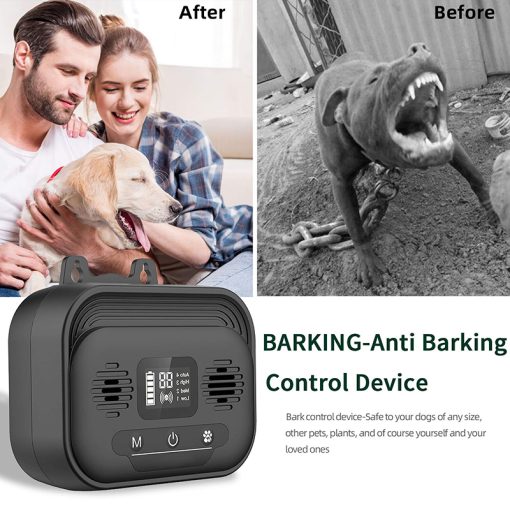 Benepaw Effective Anti Barking Device Adjustable Lcd Screen Ultrasonic Dog Bark Deterrent Waterproof Pet Training Up 15M
