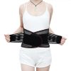 Black Adjustable Waist Trainer Belt Men Women Lower Back Brace Spine Support Waist Belt Orthopedic Breathable Lumbar Corset