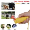 Dog Ultrasonic Anti Barking Device 3 In 1 Dog Training Anti-Barking Device With Flash Light Outdoor Pets Dogs Repellent Training