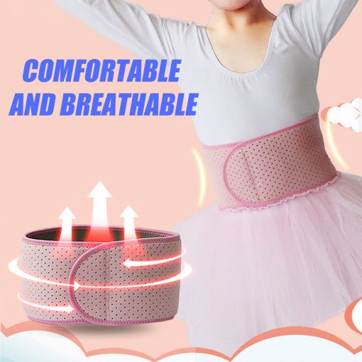 Kids Adjustable Waist Belt Brace Support - Abdominal Binder Hernia Band For Waist Back Pain Relief Dance Yoga Volleyball