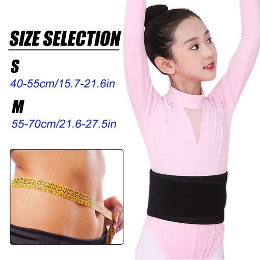 Kids Adjustable Waist Belt Brace Support - Abdominal Binder Hernia Band For Waist Back Pain Relief Dance Yoga Volleyball