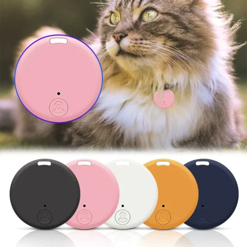 Mini Dog Gps Bluetooth 5.0 Tracker Anti-Lost Device Round Anti-Lost Device Pet Kids Bag Wallet Tracking Smart Finder Locator