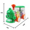 Lighting Music Electric Car Children'S Toy Car Bus Transparent Rotating Mechanical Gear Train With Battery Mobile Toy Gift