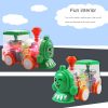 Lighting Music Electric Car Children'S Toy Car Bus Transparent Rotating Mechanical Gear Train With Battery Mobile Toy Gift