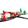 Set Of 22Pcs Classic Musical Santa’S Express Delivery Electric Christmas Steam Train Set 412Cm Length Track Gift For Kid