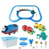 Thomas The Tank Engine And Friends Anime Kawaii Puzzle Electric Light Music Thomas Train Track Toy Magnetic Kid Christmas Gift