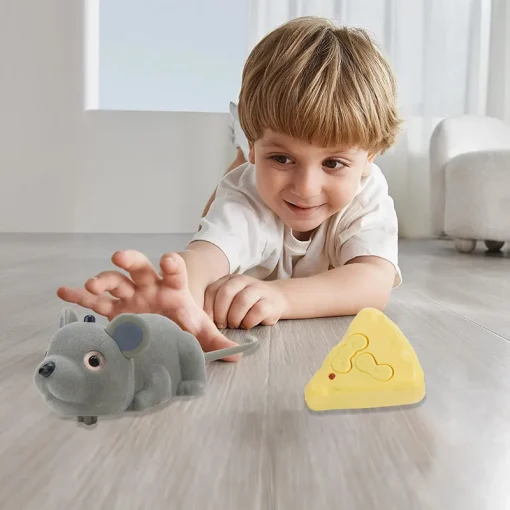 Benepaw Smart Cat Toys Interactive Remote Control Electric Mouse Usb Rechargeable Sense Obstacles Escape Moving Kitten Toys